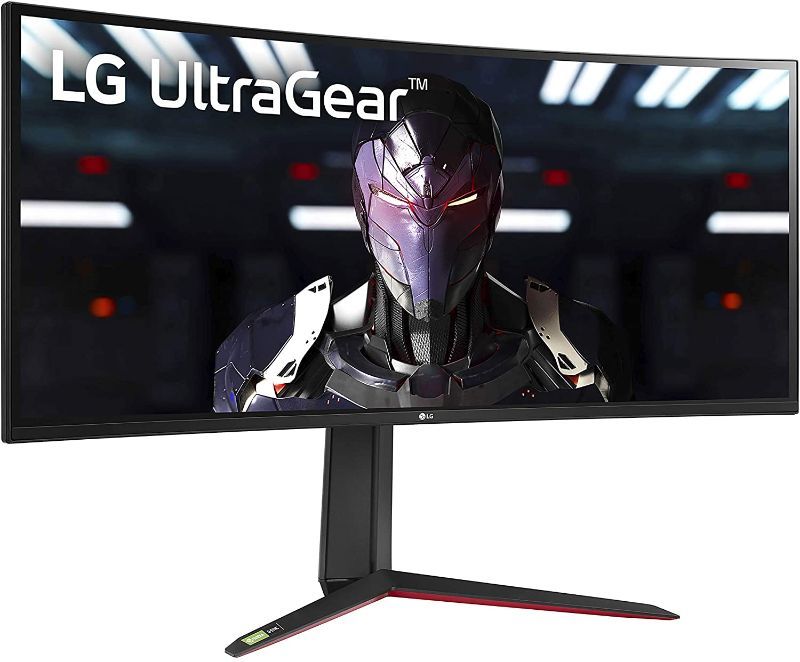 Photo 1 of LG 34GP83A-B 34 INCH 21: 9 ULTRAGEAR CURVED QHD (3440 X 1440) 1MS NANO IPS GAMING MONITOR WITH 160HZ AND G-SYNC COMPATIBILITY - BLACK (34GP83A-B)