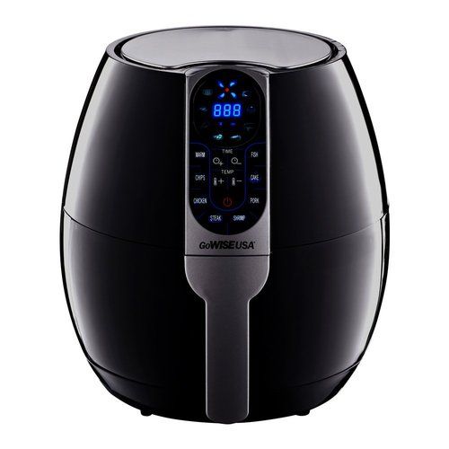 Photo 1 of GoWISE USA 3.7-Quart 8-in-1 Electric Programmable Air Fryer, Black
