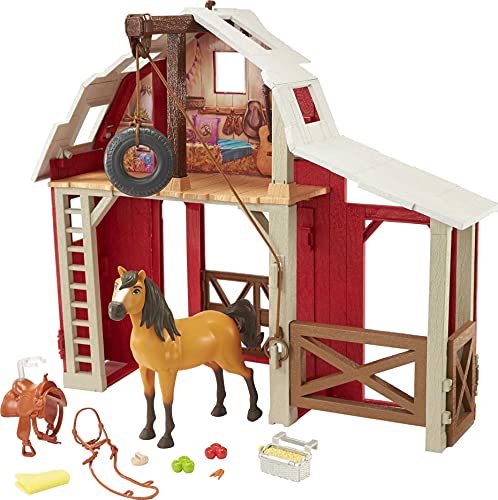 Photo 1 of Mattel Spirit Untamed Barn Playset with Spirit Horse, Barn, 3 Play Areas, & 10 Play Pieces, Great Gift for Ages 3 Years Old & Up