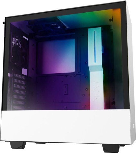 Photo 1 of NZXT - H510i Compact ATX Mid-Tower Case - Matte White