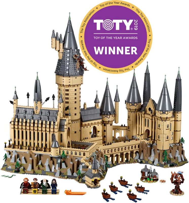 Photo 1 of LEGO Harry Potter Hogwarts Castle 71043 Castle Model Building Kit with Harry Potter Figures Gryffindor, Hufflepuff, and More (6,020 Pieces)
