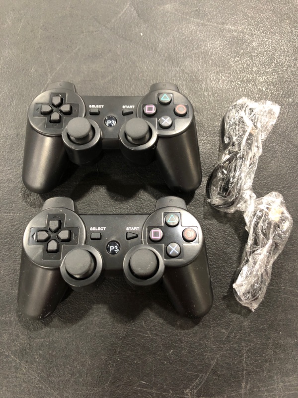 Photo 1 of PLAYSTATION 3 WIRELESS BLUETOOTH CONTROLLERS, SET OF 2.