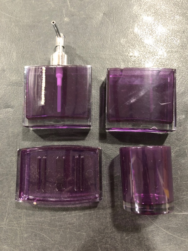 Photo 3 of BATHROOM VANITY KIT, 4 PIECES, PURPLE.