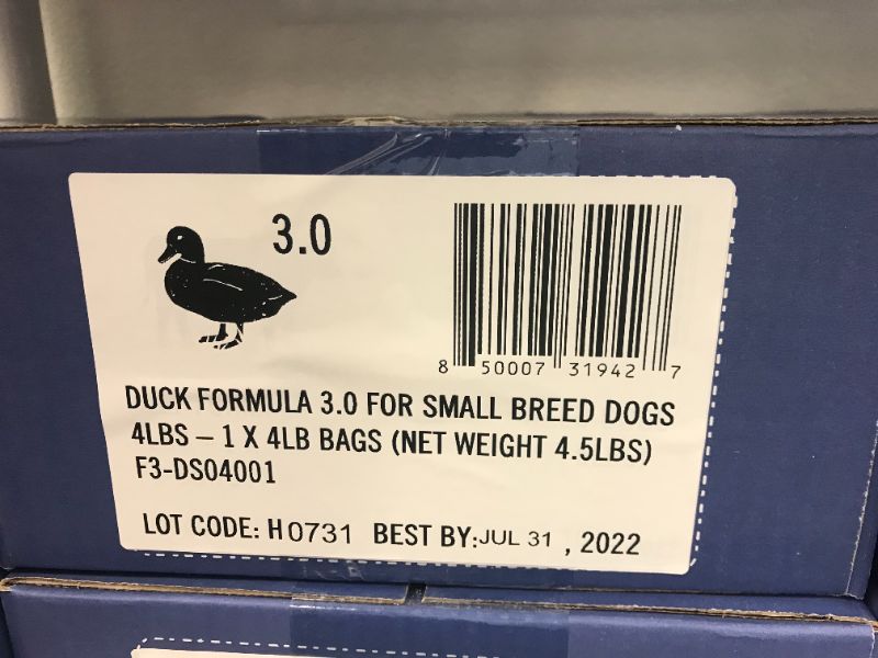 Photo 1 of Coast and Range Duck Formula 4lb Small Breed Dogs Best By July 31 2022