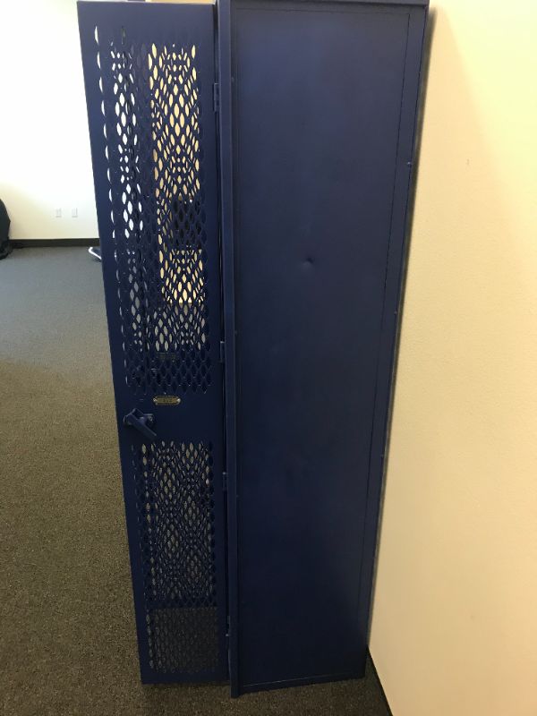 Photo 2 of Blue Locker Set 2 Storage Lockers