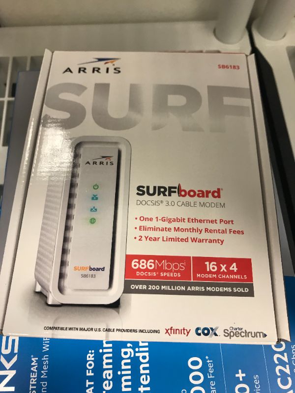 Photo 7 of Linksys Router MR8300V1.1 and Arris Surf Board DOCSIS 3.0 Cable Modem 