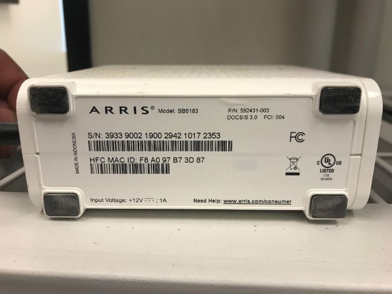 Photo 11 of Linksys Router MR8300V1.1 and Arris Surf Board DOCSIS 3.0 Cable Modem 