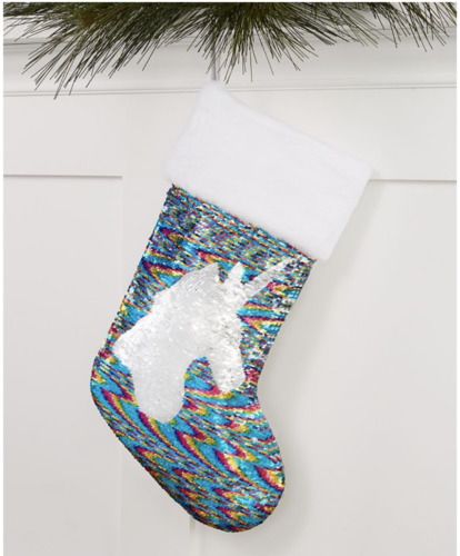 Photo 1 of HOLIDAY LANE Christmas Sequin Unicorn Stocking