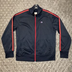 Photo 1 of Champion Men's Full Zip Track Jacket Navy Red XL