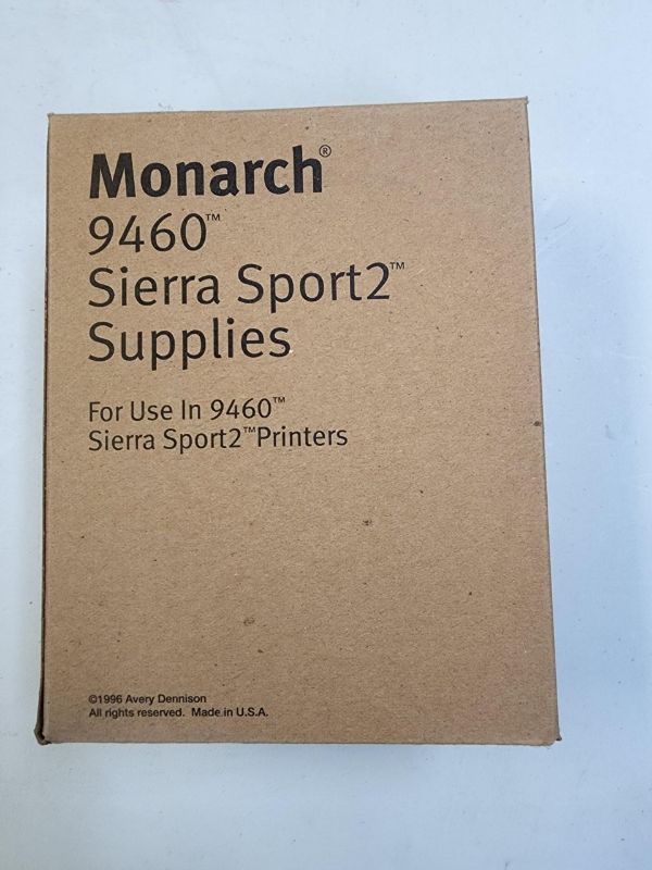 Photo 2 of Monarch 9460 Sierra sport2 supplies labels for use in 9460 sierra sport2 printers 1 1/4" x 1" label size Avery