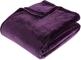 Photo 2 of KING Berkshire Blanket Velvet Loft Ultra Soft Luxury Plush Blanket, Eggplant, King