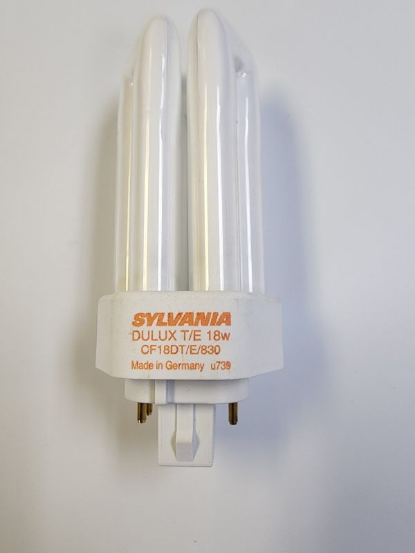 Photo 5 of Sylvania DuluxeT/E Compact Fluorescent Light Bulb.CF18Dt/E/830. 1200 lumens 18 watt 