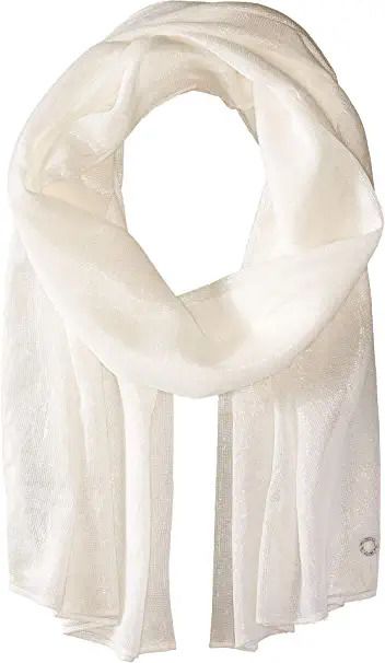 Photo 1 of Calvin Klein Women's Solid Scarf Accessory, Eggshell, One Size