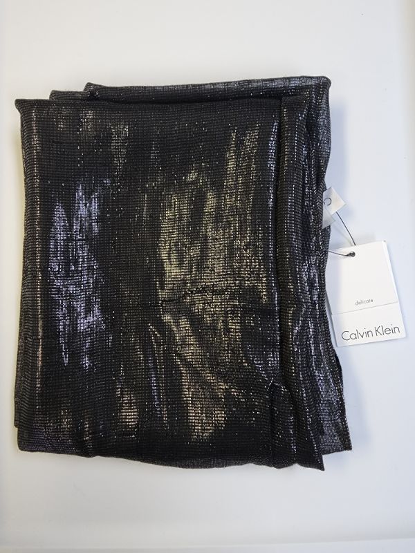 Photo 2 of CALVIN KLEIN BLACK SHIMMER SCARF