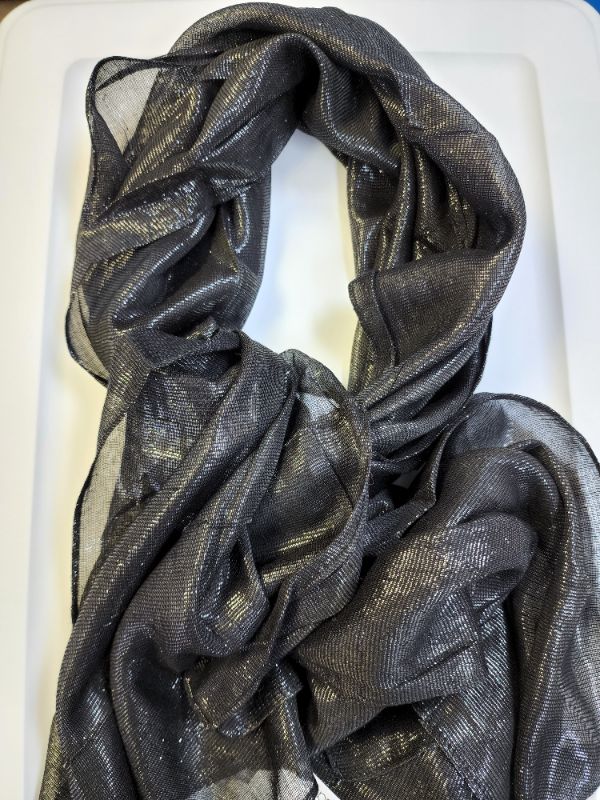 Photo 1 of CALVIN KLEIN BLACK SHIMMER SCARF