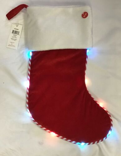 Photo 1 of HOLIDAY LANE RED STOCKING LIGHT UP
Requires 3 AA batteries not included 