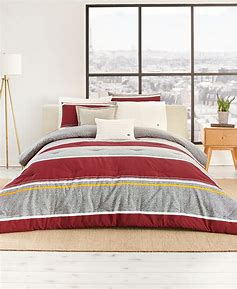 Photo 1 of LACOSTE 2 PIECE TWIN XL MENDI RED COMFORTER SET