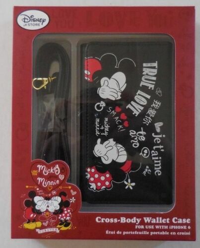 Photo 1 of Disney True Love Cross Body wallet Case Mickey And Minnie New. Disney Store Authentic! Four card pockets
* Includes clip case and screen guard * Fits iPhone 6 * Allows complete access to all buttons and ports* Magnetic snap closure
* Adjustable Cross-body