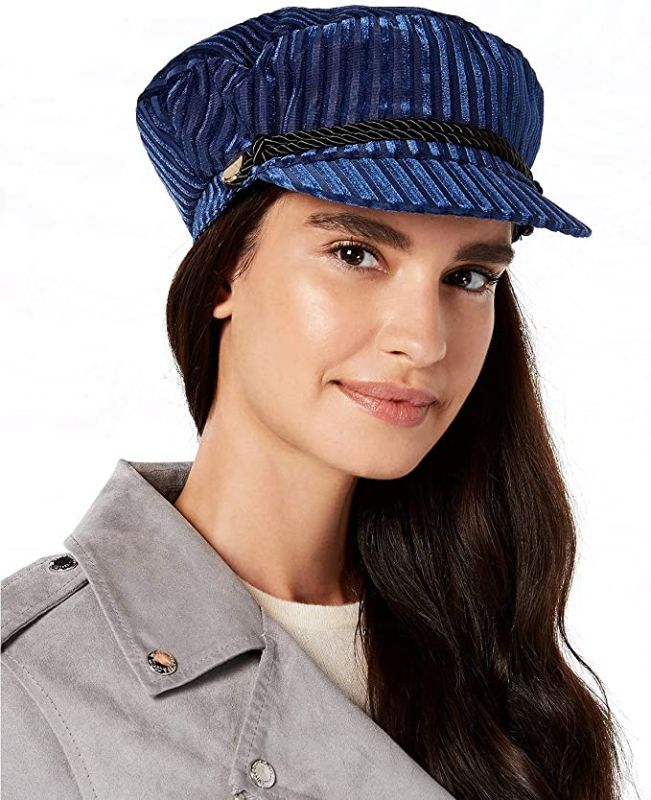 Photo 1 of I.N.C. International Concepts women's Newsboy Cap Navy