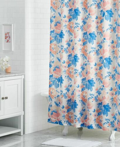 Photo 1 of 72" Floral Shower Curtain - Multicolor Martha Stewart Collection Savannah Rose 