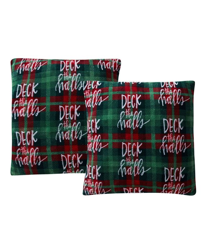 Photo 1 of Holiday Print Plush 18? Decorative Pillow 2-Pack