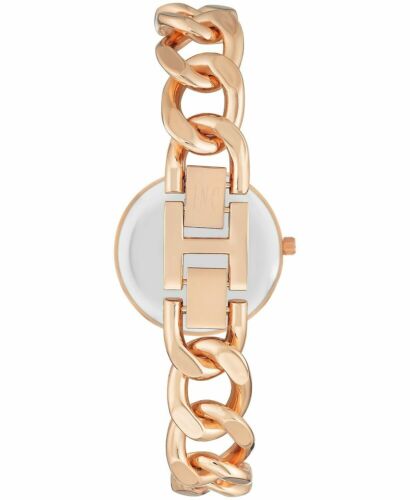 Photo 1 of I.N.C. by Macy's Women's Rose Gold Tone Chain Bracelet Watch 30mm