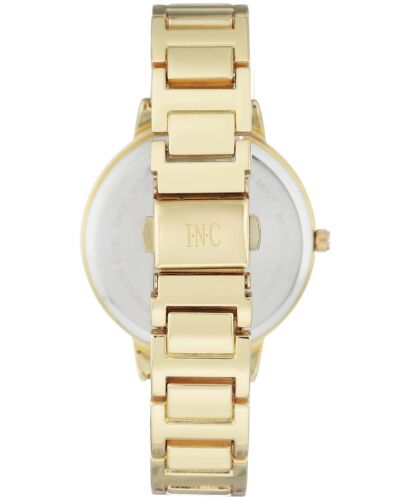 Photo 2 of I.N.C. by Macy's Women's Gold-Tone Bracelet Watch 36mm,Gold Tone
A black dial is strewn with pearl-like accents on this pale gold-tone watch from I.N.C. International Concepts.