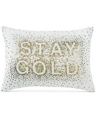 Photo 1 of Martha Stewart Collection Whim Stay Gold 14 X 20 Inch Decorative Pillow, White Gold