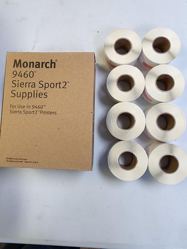 Photo 1 of Monarch Labels sierra sport2 supplies. For use in 9460 sierra Sport Printers  Avery