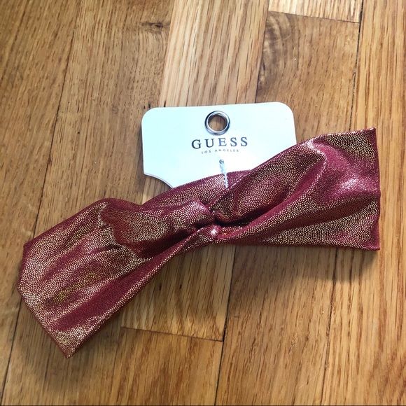 Photo 1 of GUESS Women's Metallic Twisted Stretch Headband