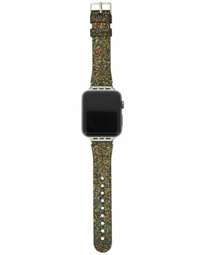 Photo 2 of I.N.C. Women's Rainbow Glitter Silicone Apple Watch Strap 42mm NEW. Strap ONLY -NO WATCH
