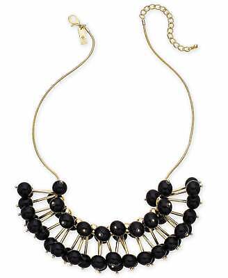 Photo 1 of I.N.C Women's Gold-Tone Stick & Black Beads Statement Necklace