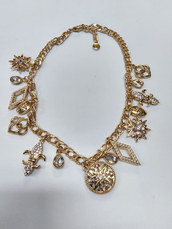 Photo 1 of INC Women's Gold-Tone Charms Statement Necklace