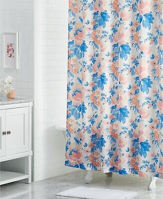 Photo 1 of Martha Stewart Savannah Rose Shower Curtain Bath Floral 72" x 72" 