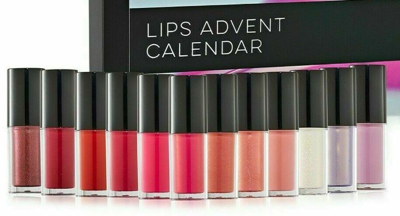 Photo 2 of 12 Lip Gloss Gift Set All About Lips Variety of shades Amazing Colors Shine New. Macy's Beauty Collection 
12-Day All About Lips Advent Calendar Lip Gloss Set - High Shimmers - Metallic - High Shine - Matte