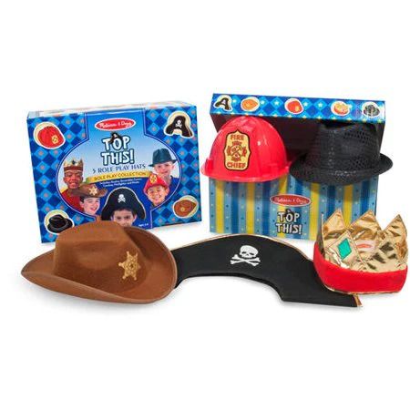 Photo 1 of Melissa & Doug Top This! Dress-Up Boy Hats Role Play Costume Collection - Age 3-6