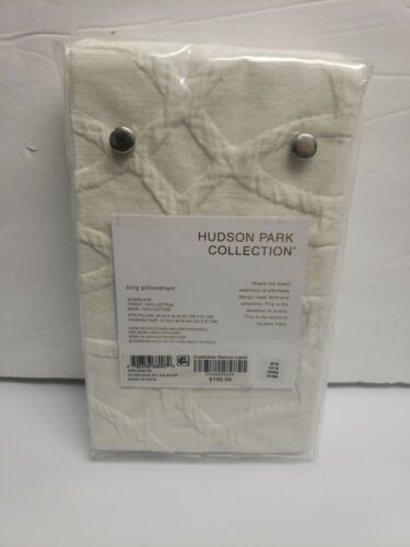 Photo 3 of King HUDSON PARK Collection king pillow sham WHITE 1 Piece