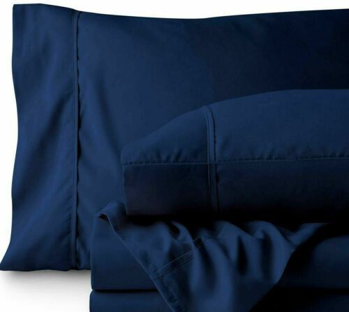 Photo 1 of TWIN XL SHEET SET ESSENTIALS COLLECTION FITS DORM BEDS -NAVY  Includes 1 flat sheet, 1 fitted sheet, and 1 standard pillow case
100% Polyester