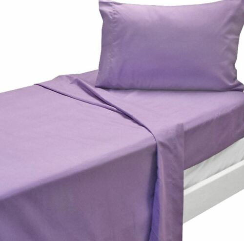 Photo 1 of TWIN XL SHEET SET ESSENTIALS COLLECTION FITS DORM BEDS -PURPLE  Includes 1 flat sheet, 1 fitted sheet, and 1 standard pillow case

100% Polyester