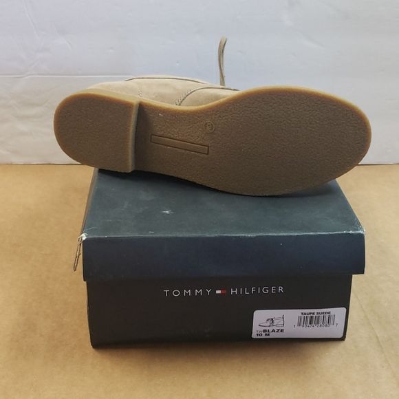 Photo 2 of Tommy Hilfiger Women's Blaze Leather Closed Toe Ankle Boot, Cool Taupe, Size 10.0