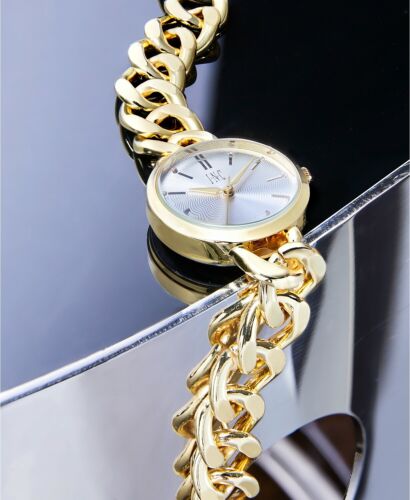 Photo 1 of I.N.C. By Macy's Women's Gold-Tone Chain Bracelet Watch 30mm