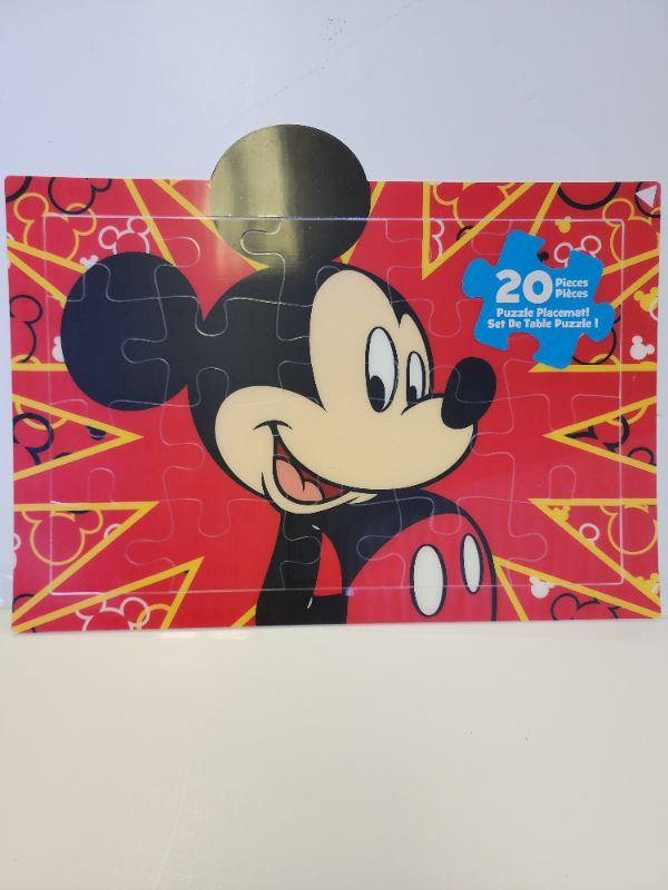 Photo 1 of Disney Mickey Mouse 20 Piece Puzzle Placemat