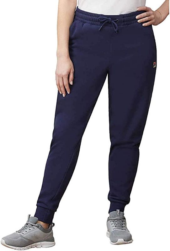 Photo 1 of Fila Ladies' Heritage Jogger Pants Navy L