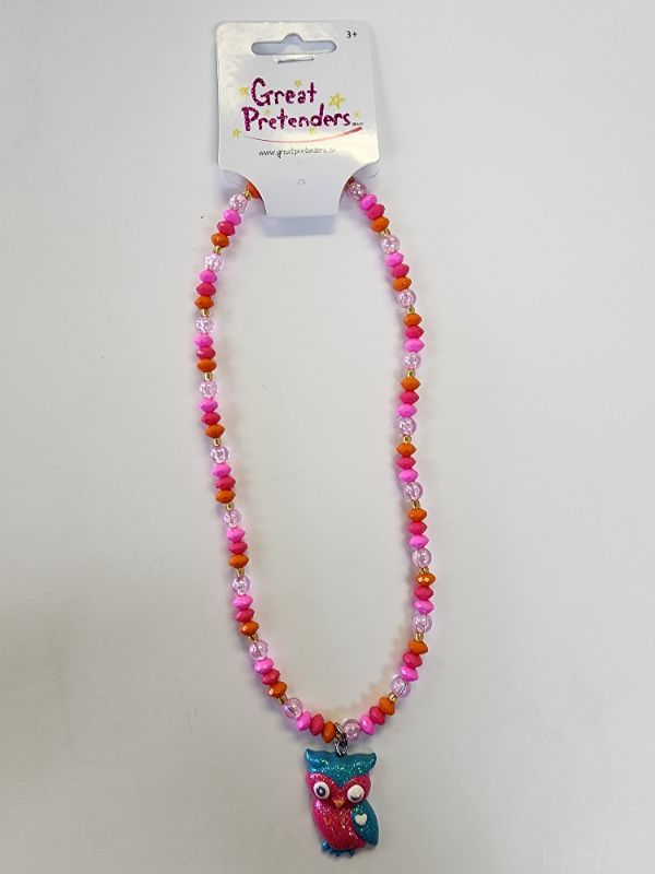 Photo 1 of Great Pretenders Owl necklace. Fun and colorful necklace that is sure to catch attention.