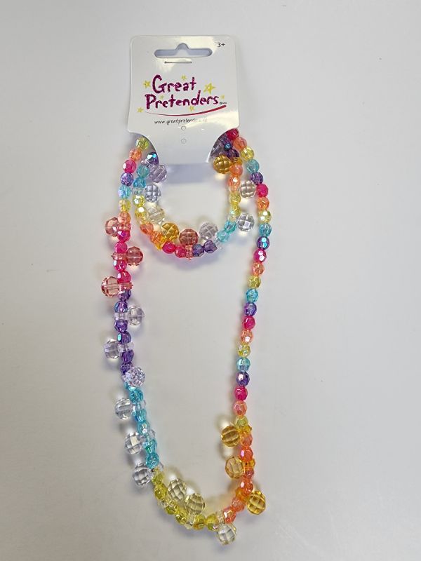 Photo 1 of Great Pretenders Bracelet and Necklace Set. Fun and colorful necklace that is sure to catch attention.