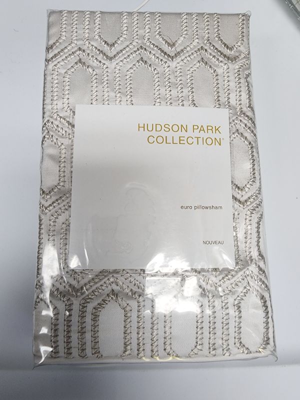 Photo 1 of Hudson Park Euro Pillowsham Nouveau Size: Euro Material: Shell 60% Cotton 40% Polyester Fits Pillow: 26 x 26