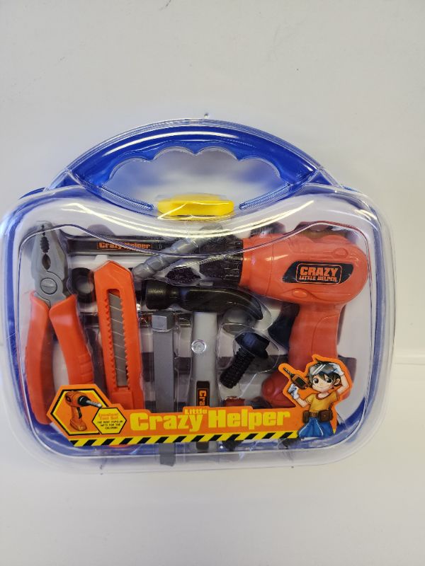 Photo 1 of Crazy Helper Kids 17pc Pretend Play Tool Set and Carrying Case Ages 3+