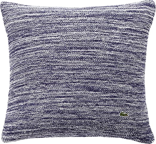 Photo 1 of Lacoste Chunky Space Dyed 18x18 Throw Pillow, Navy