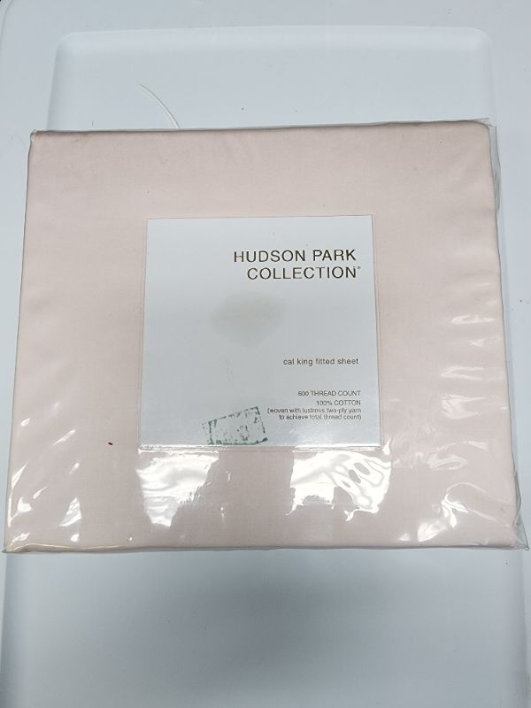 Photo 1 of Hudson Park Collection 600TC Pink Sateen Cotton Fitted Sheet - CALI KING. 600% Thread Count
72" x 84" x 16" - Fits up to 18" Deep Mattress - This is the essence of luxury. This is the world of Hudson Park  