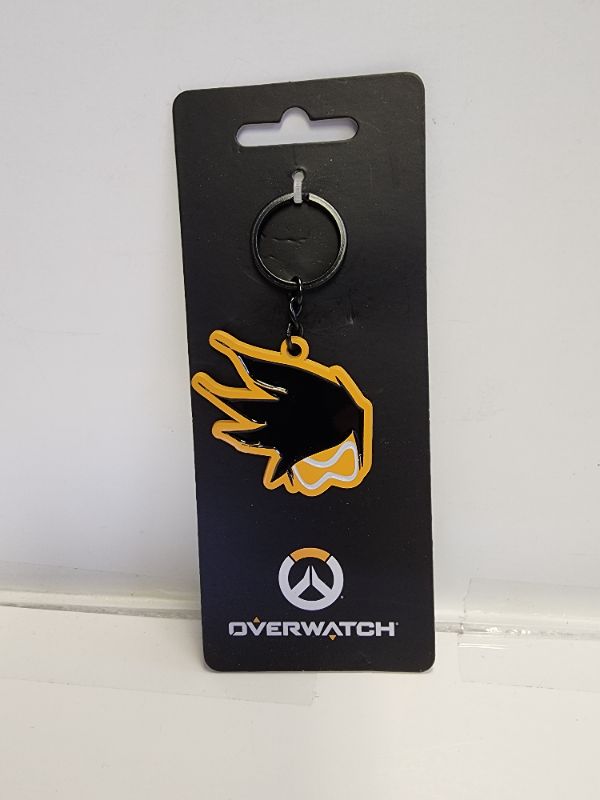 Photo 1 of Overwatch TRACER Character Head Logo Official KeyChain Key Ring Chain Blizzard